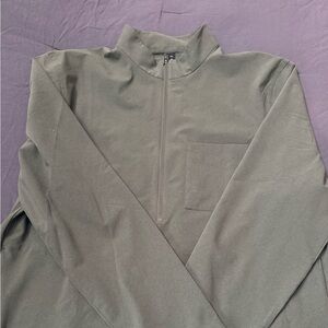 lululemon athletica Olive Green Half-Zip Sweater
